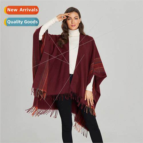2021 fall winter new shawl tassel small flowers fashion incr