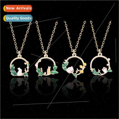 Best Friend BFF Necklace Alloy Small Pendant Cartoon Cute An