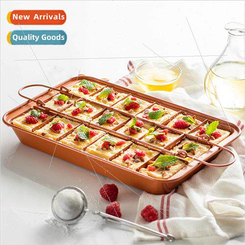 ve bottom square stick brownie baking pan baking cake mold b