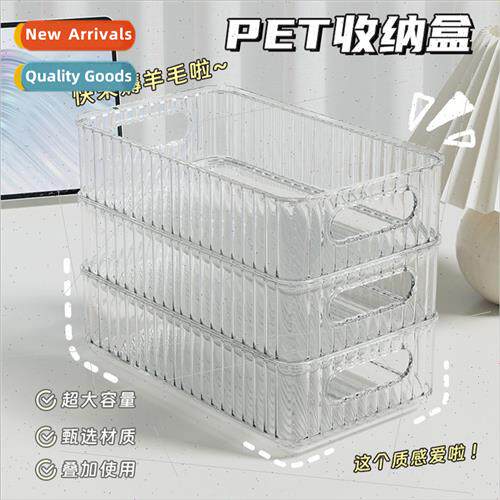 PET desktop organizer transparent large capacy cosmetic orga