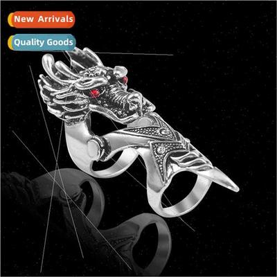 Europe tide personalized domineering dragon head conjoined d