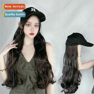 piece hair sub curly long simulation one female wig hat Duck