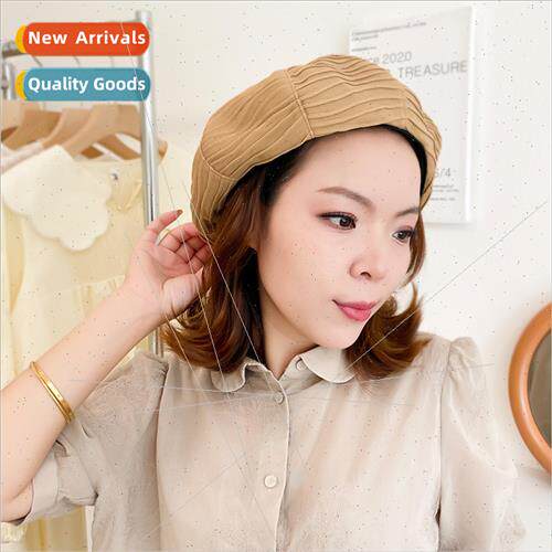 Korean  beret breathable versatile cap knted fashion hat spr