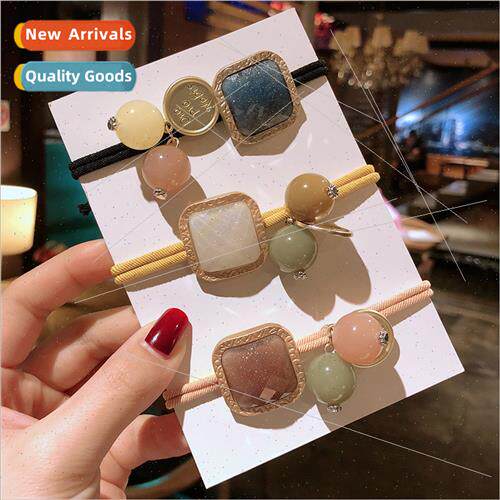 Tie hair leather band hair circle Korea super fairy hair rop
