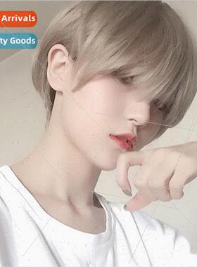 cosplay styling wigs 适用men women oblique bangs short modif