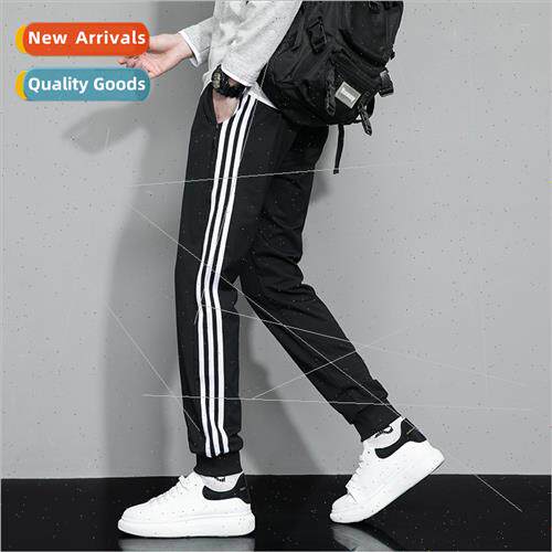 Autumn drawstring sweatpants male teenage men casual pants K