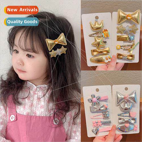 Children sweet cool hair clips girls 2023 new baby does not