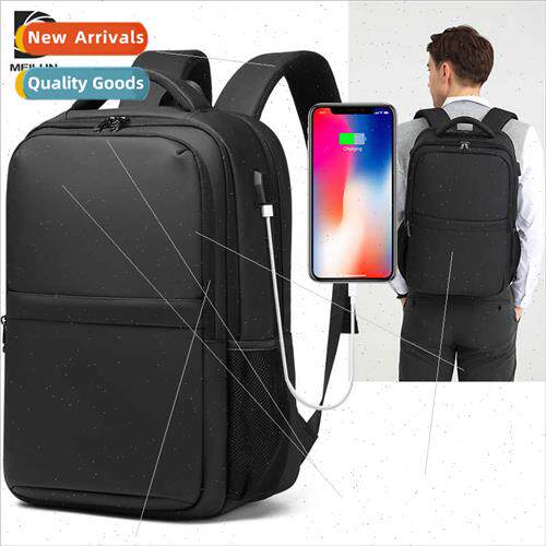 New Shoulder Bag Men Business Laptop Bag usb Shoulder Backpa