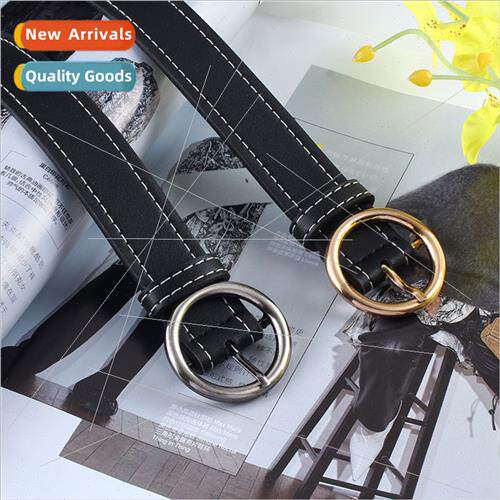 Pin Buckle Belt Ladies Belt Circle Buckle Women Fashion Belt
