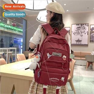 new high value Schoolbag bag campus shoulder lightwei female