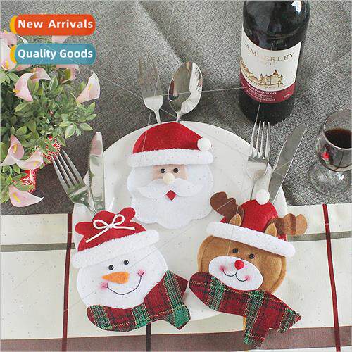 New Christmas old man snowman knife k set Christmas table de