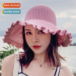 hollow top hat large sunscreen breathable outdoor outin brim