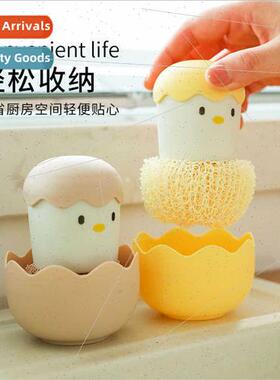 Eggshell Chicken Handle Cleaning Pot Brush Kchen Fiber Repla