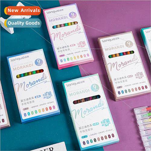 Blue Fruit Morandi color handbook neutral pen set ins large