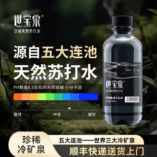 世宝泉天然苏打水456ml/12瓶/6箱弱碱性无糖无汽饮用水整箱装