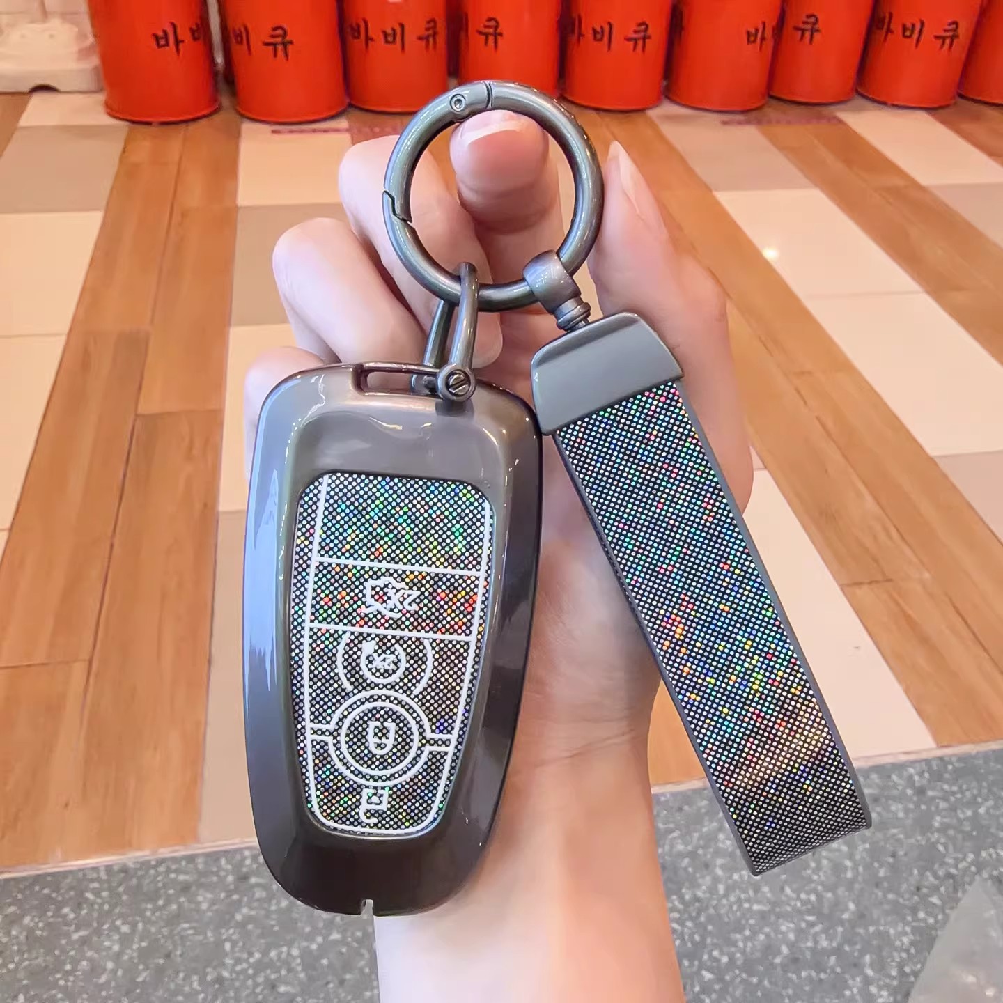 适用于林肯钥匙套镭射金属壳