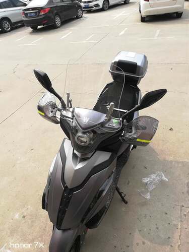 适用豪/爵USR125改装摩托车挡风HJ125T-21加高风挡踏板车挡风玻璃