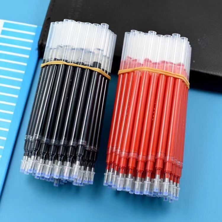 巨无霸笔芯/1.0mm0.7mm0.5mm黑红超大容量签字练字记账办公圆珠笔