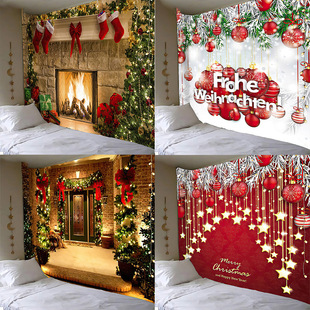 Christmas background cloth Background wall decoration tapest
