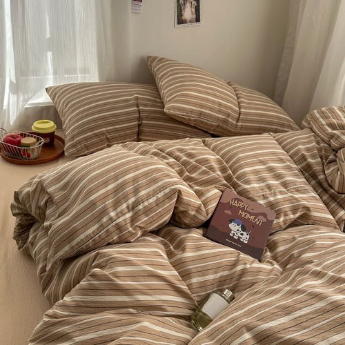 北欧风简约条纹四件套