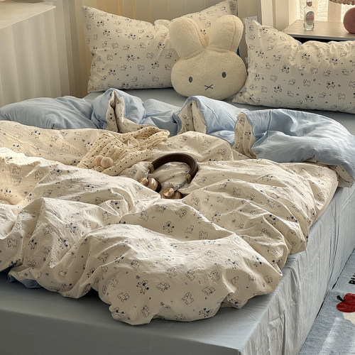 A类水洗棉小清新四件套