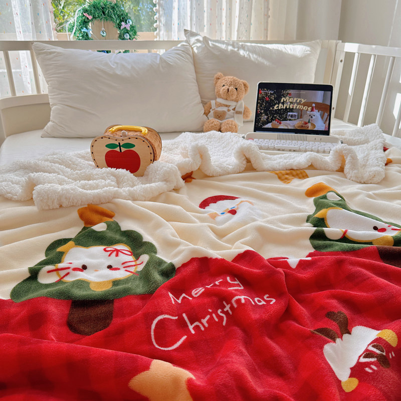 多功能盖毯毛毯午睡披肩