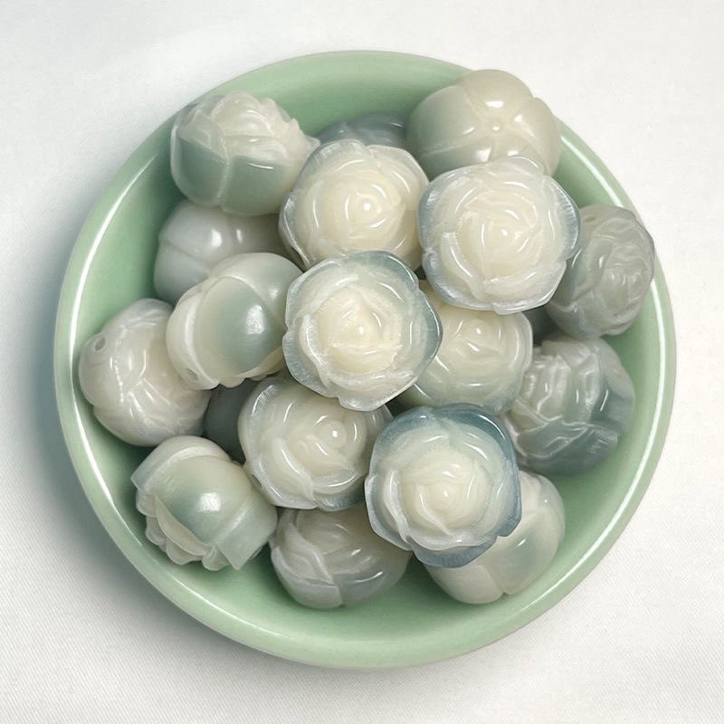 正品山茶花菩提根散珠雕刻天然飘花佛珠创意背云吊坠diy手工串珠
