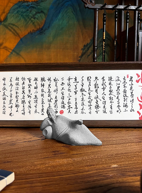 李白将进酒字画茶室桌面禅意中式摆件高级家居装饰品客厅玄关礼品