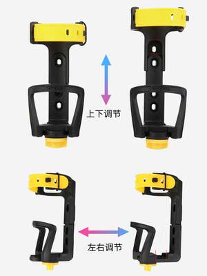 十玛摩托车水壶架保险杠随意挂通用音响水杯架摩旅骑行饮料瓶支架