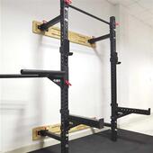靠墙款 龙门架 可折叠 卧推架 可组合成举重床 深蹲架 新款