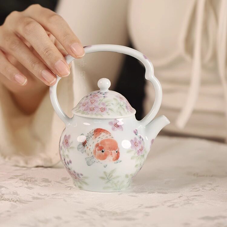 赐闲堂兰寿鱼新品少女心茶具