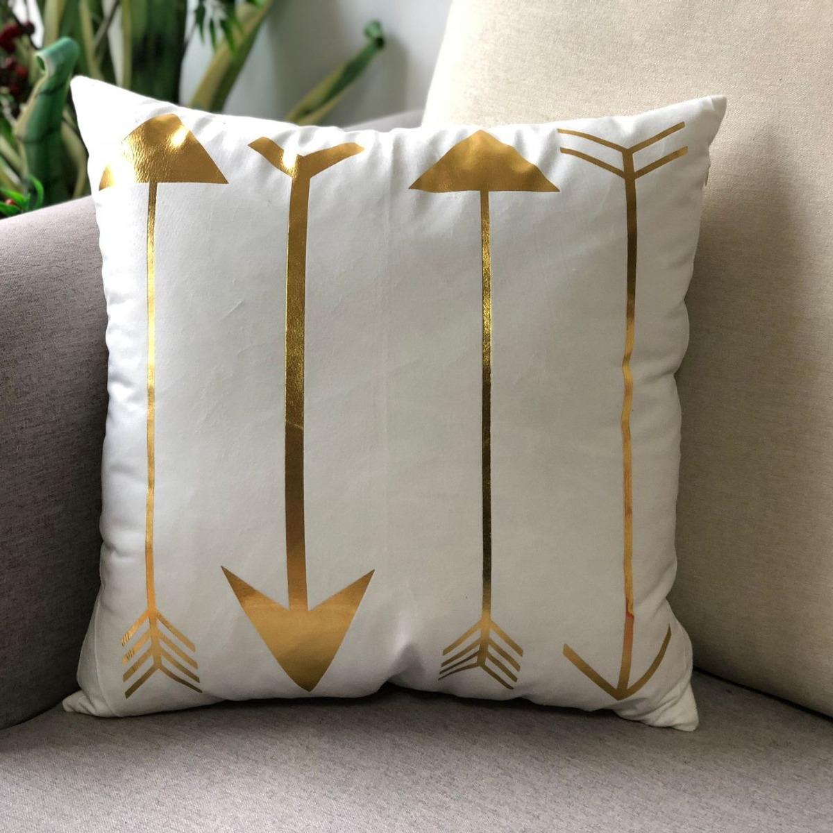 高端烫金几何图案植物客厅沙发靠垫/靠枕/抱枕含芯