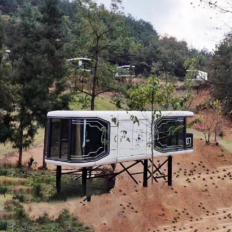 未来舱吊装模块式房屋 星空顶观景预制房民宿 户外防风防寒太空舱