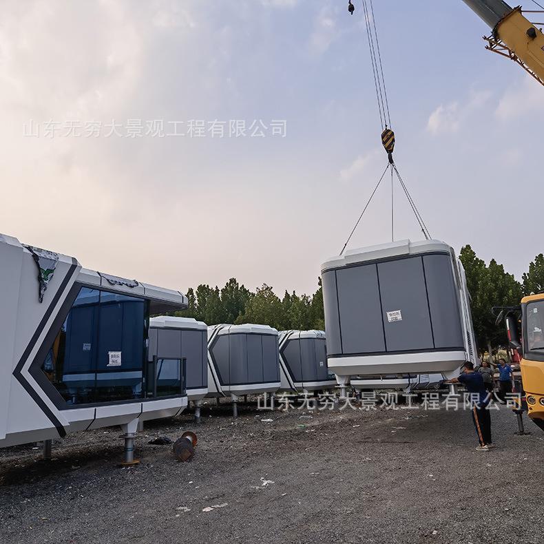 移动景观小屋民宿文旅新亮点休闲度假智能移动太空舱酒店制作厂家
