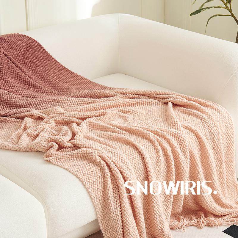 毛毯设计师扎染轻奢高级氛围感装饰毯休闲毯客厅针织复古沙发毯子,床上用品,休闲毯/毛毯/绒毯,淘宝优惠券,粉丝福利购,淘宝优惠卷