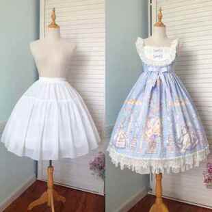 裙撑Lolita洛丽塔暴力卡门鱼骨撑可调节日常撑中长款胯下生风鸟笼