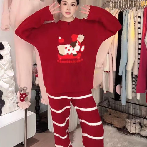 新年本命年卡通甜美可爱睡衣套装