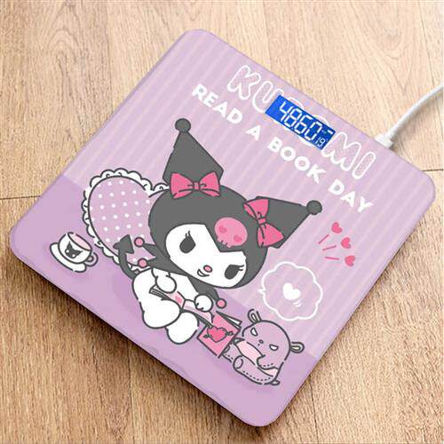 电子体重秤精准度充电宿舍库洛米女生人体秤小型耐用家用智能体脂