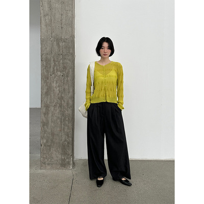 非町2025秋新款韩版针织开衫