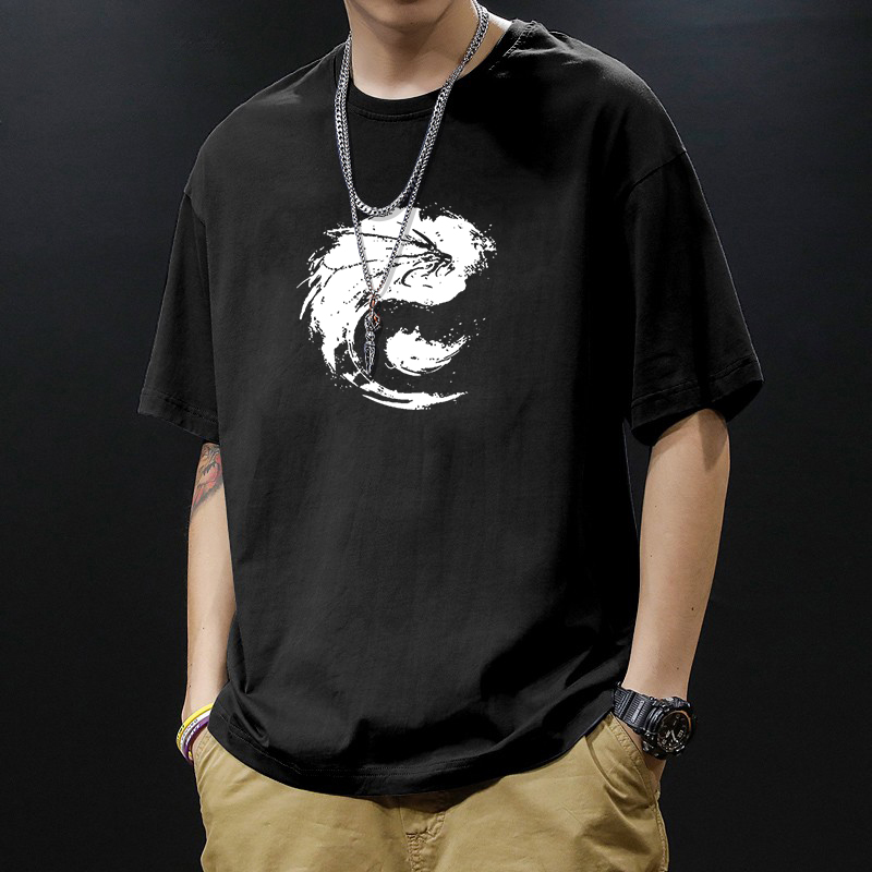 纯棉夏季新款短袖T恤宽松国潮