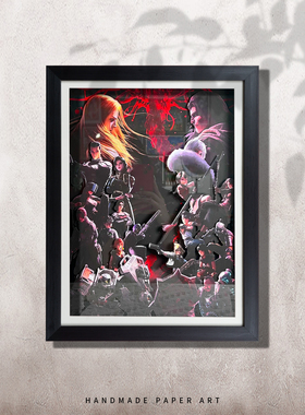 灵笼动漫3D立体画手工纸艺周边卧室玄关客厅桌摆装饰画送礼物挂画