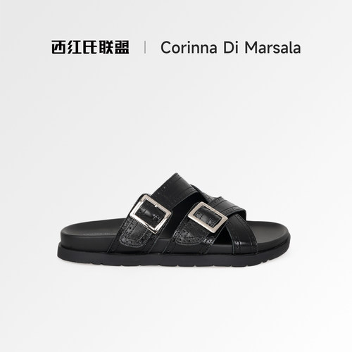 Corinna di Marsala一字拖女2026夏季新款外穿凉拖鞋不累脚女鞋