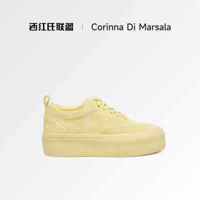 复古进口牛皮手工厚底松糕女鞋