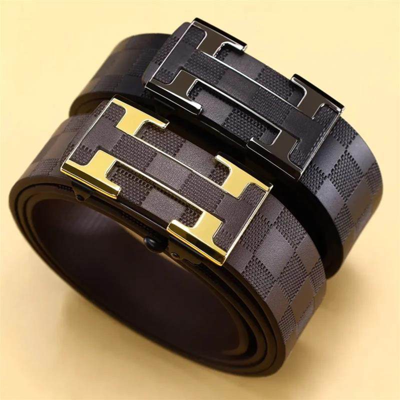 铭景甄选男士鳄鱼纹自动扣腰带商务百搭皮带休闲裤带冬装氛围感,运动包/户外包/配件,腰带,淘宝优惠券,粉丝福利购,淘宝优惠卷