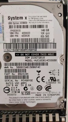 42d0632原装IBM 146G/10K/6GB/2.5寸 SAS硬盘 带盘架42d0633