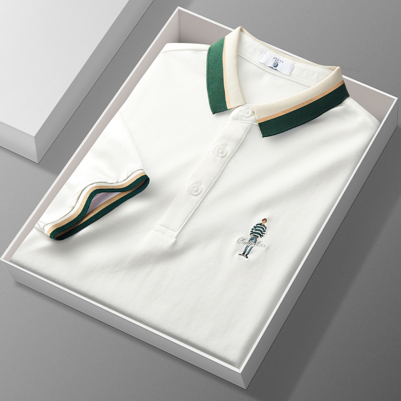 polo衫男短袖t恤设计师款高级感