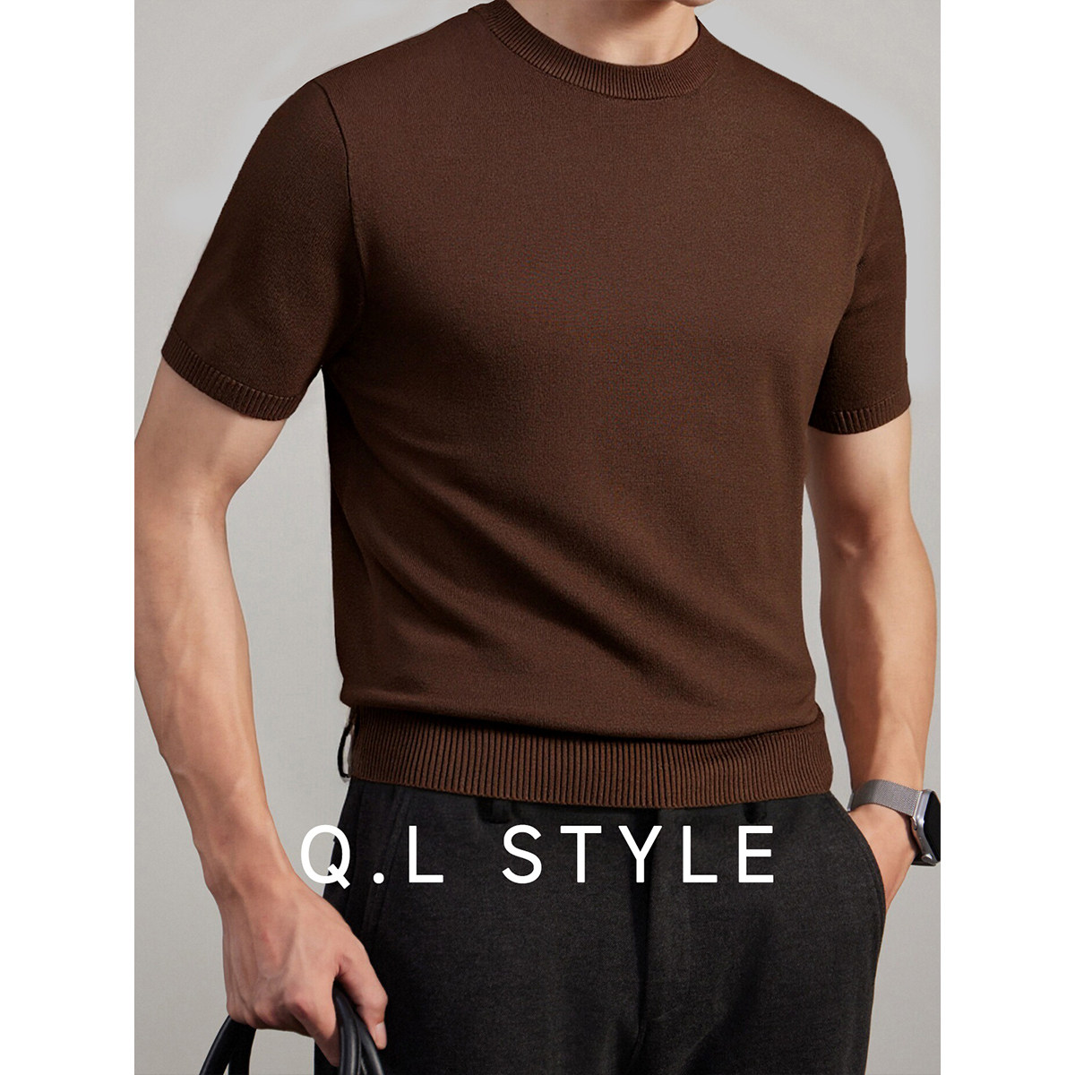 超帅的毛衣短袖男冬季男款