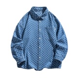 得物白底A工装大口袋立体剪裁衬衫夹克牛仔潮流外套男86078-P88，男装衬衫，电商A005A