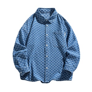 得物白底A工装大口袋立体剪裁衬衫夹克牛仔潮流外套男86078-P88图片
