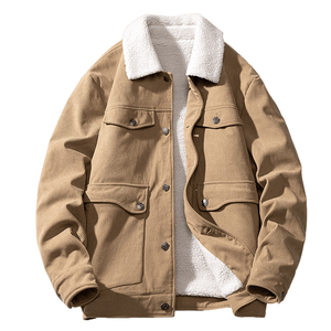 毛毯平铺B羊羔毛工装棉衣灯芯绒棉服男A005A-JN8868P110控138图片
